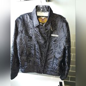 Harley-Davidson Black Floral Bomber Jacket